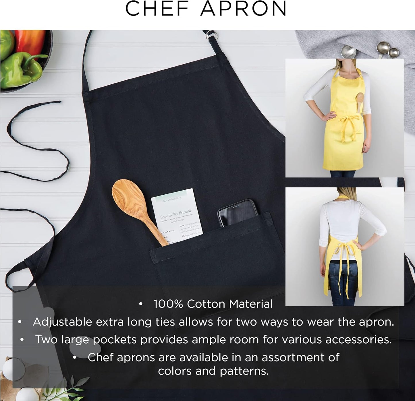 Chic Checkered Kitchen Apron