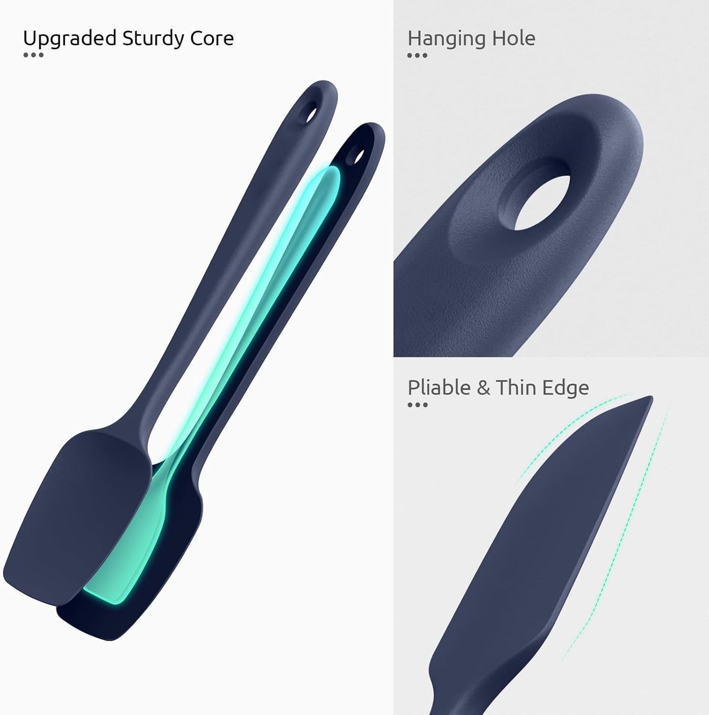 Midnight Blue Kitchen Spatula Set