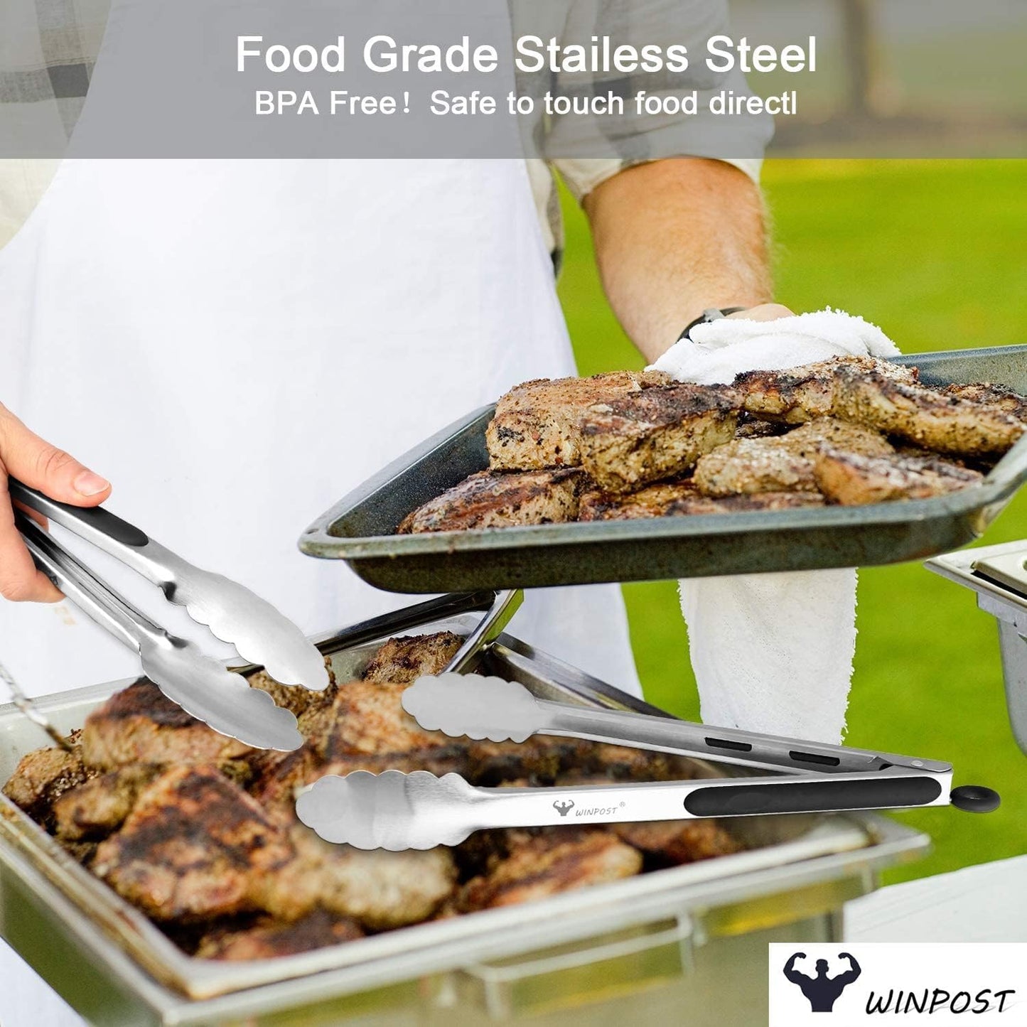 Heat-Safe Kitchen Tongs