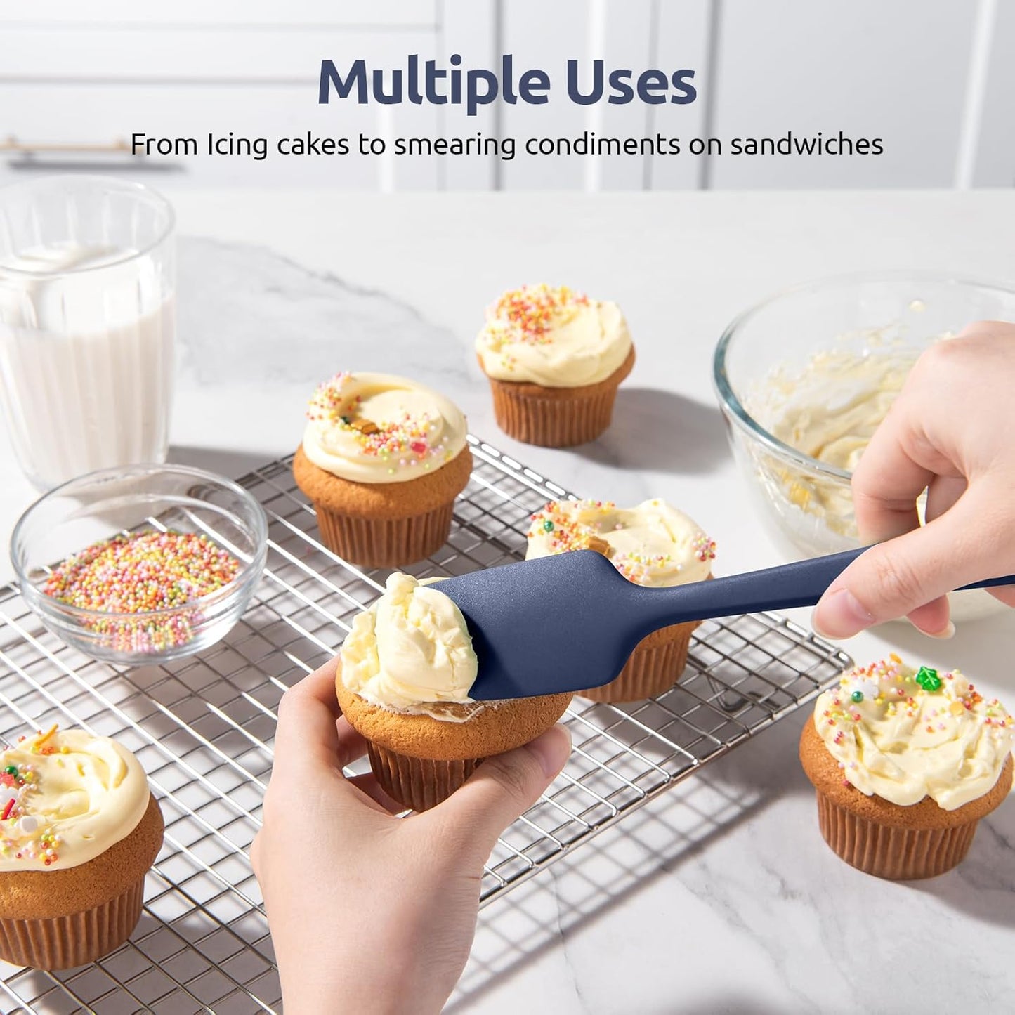 Midnight Blue Kitchen Spatula Set