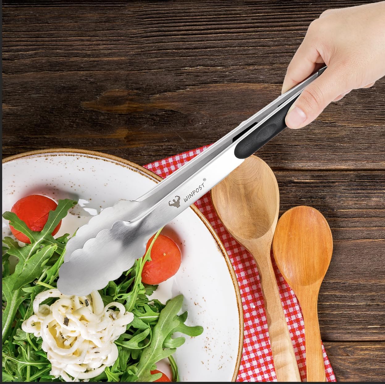 Heat-Safe Kitchen Tongs